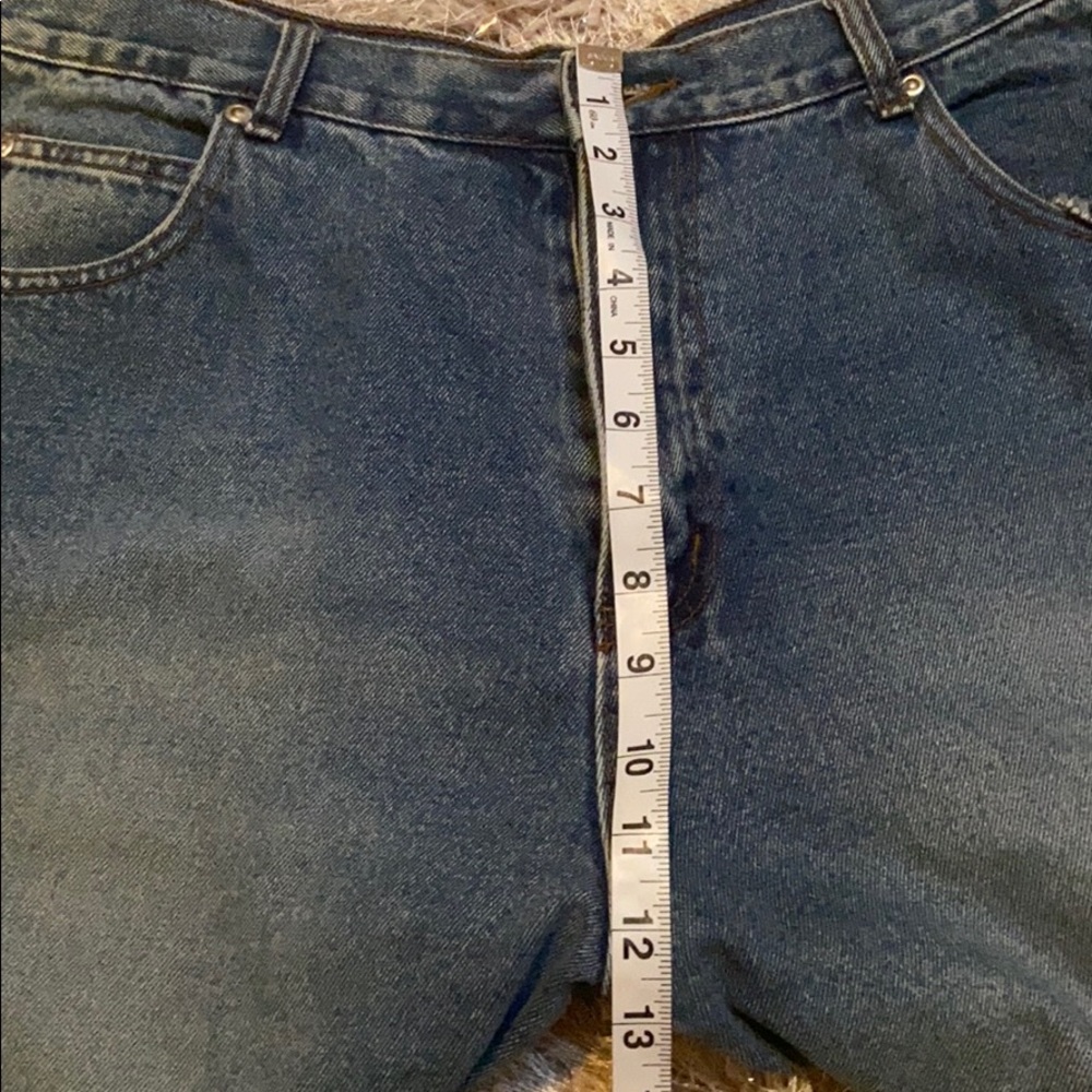 Avaloo handcrafted jeans. Size L XL wearable art - Picture 5 of 8